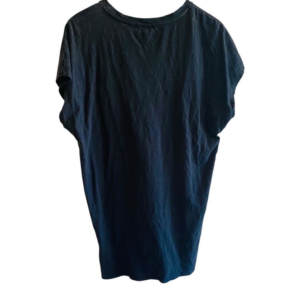 Z SUPPLY Black 100% Cotton Slub Tee Shirt Dress - Picture 3 of 5